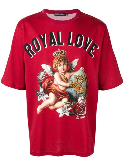 dolce gabbana royal love t shirt|DOLCE & GABBANA Crown Paradiso Cherub Royal Love Boxy .